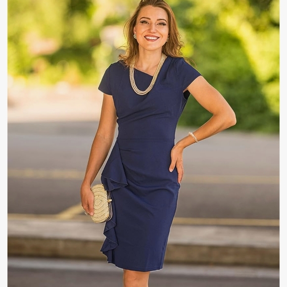 Knitee, S, Navy blue dress - Picture 1 of 1